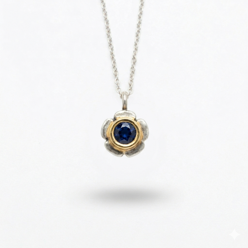 "Bloom Brick" flower necklace