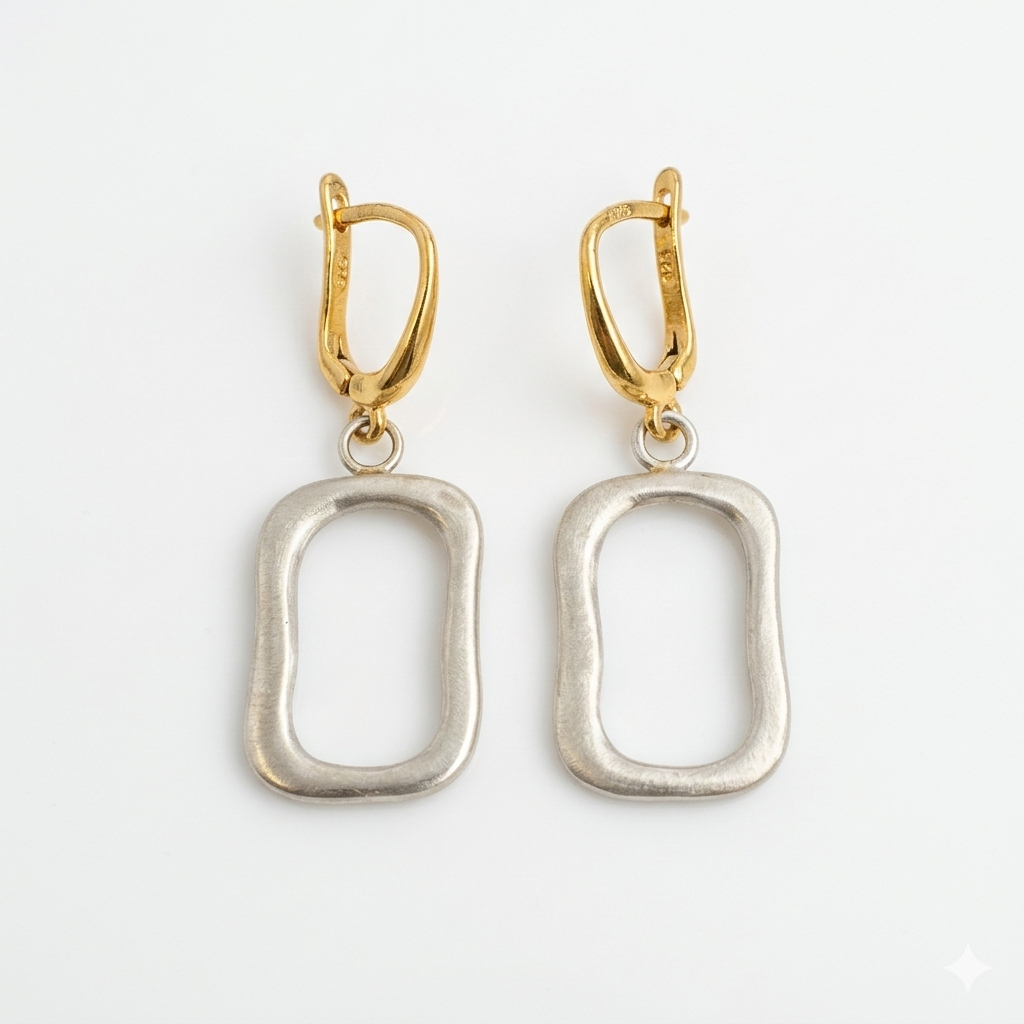 Earrings “Soft edges”