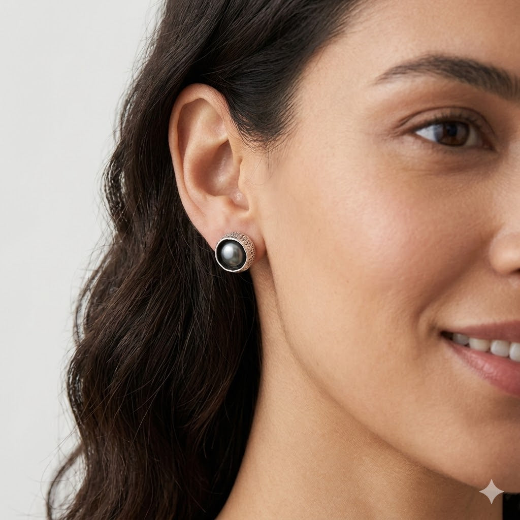 Auskarai ''Mėnulio perlas''