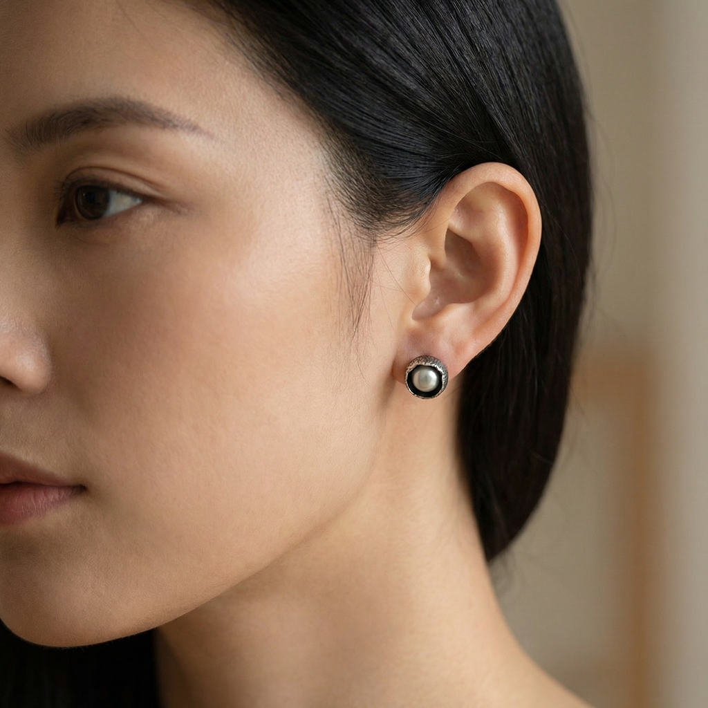 Auskarai ''Nakties perlas''